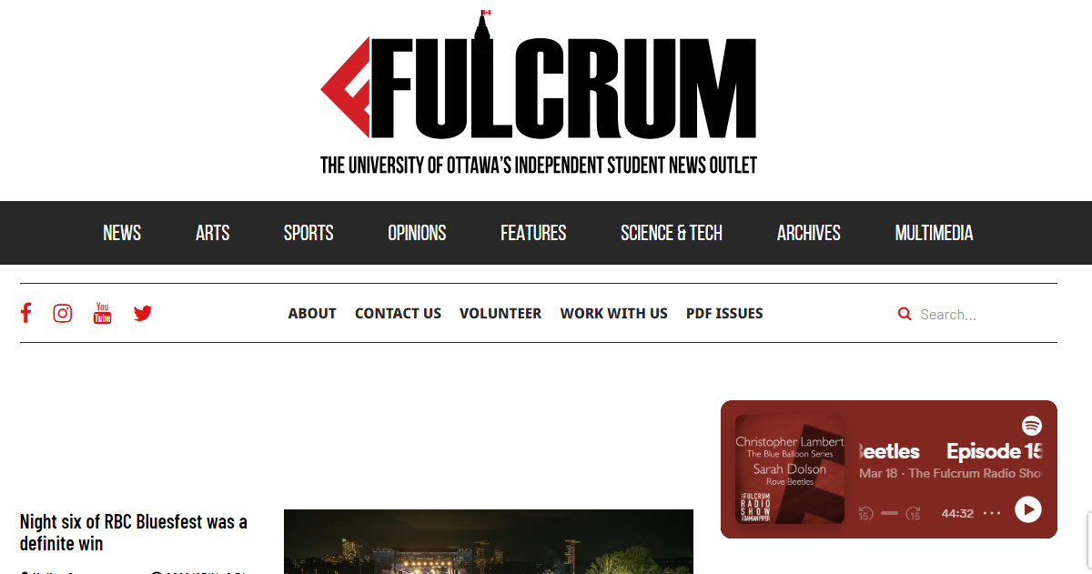 Fulcrum student newspaper