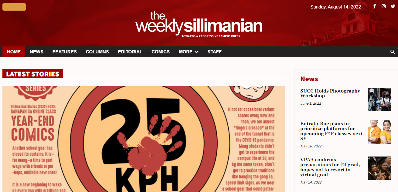 The Weekly Sillimanian student newspaper