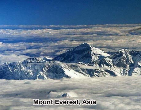 Mount Everest mountain in Asia