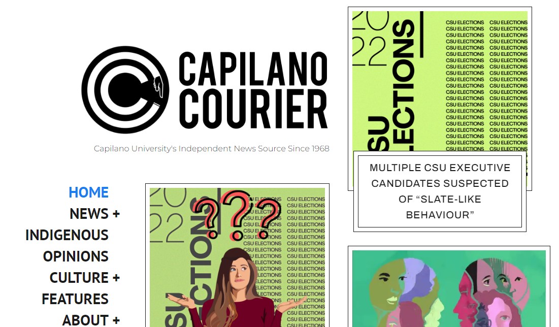 The Capilano Courier student newspaper