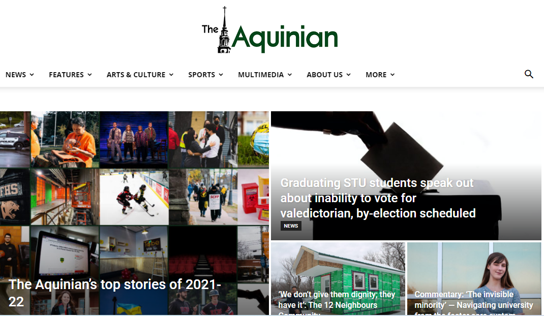 the The Aquinian student newspaper