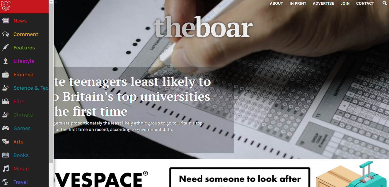 The Boar student newspaper of University of Warwick