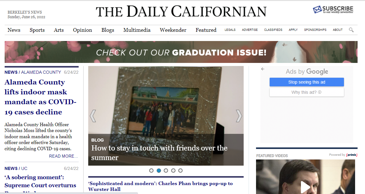the daily californian student newspaper