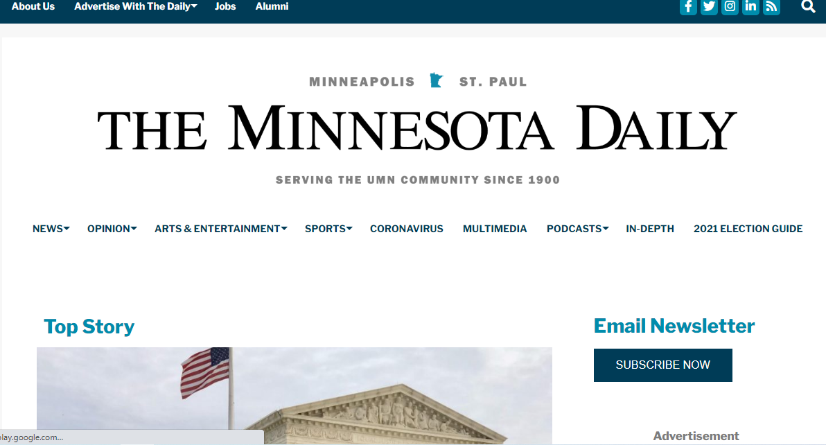 The Minnesota Daily student newspaper