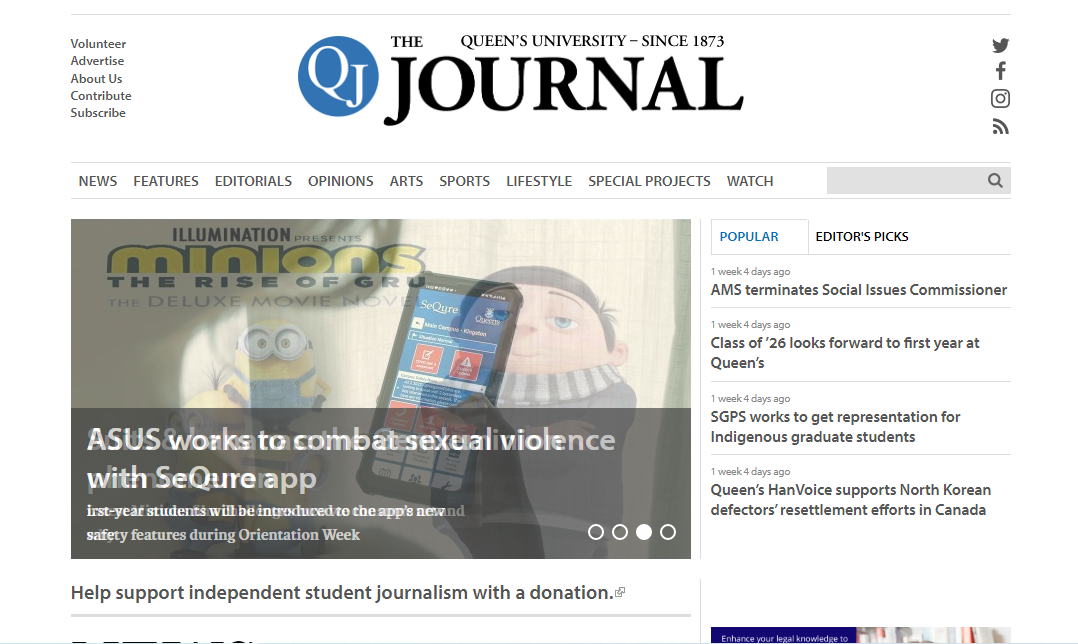the queens journal student newspaper