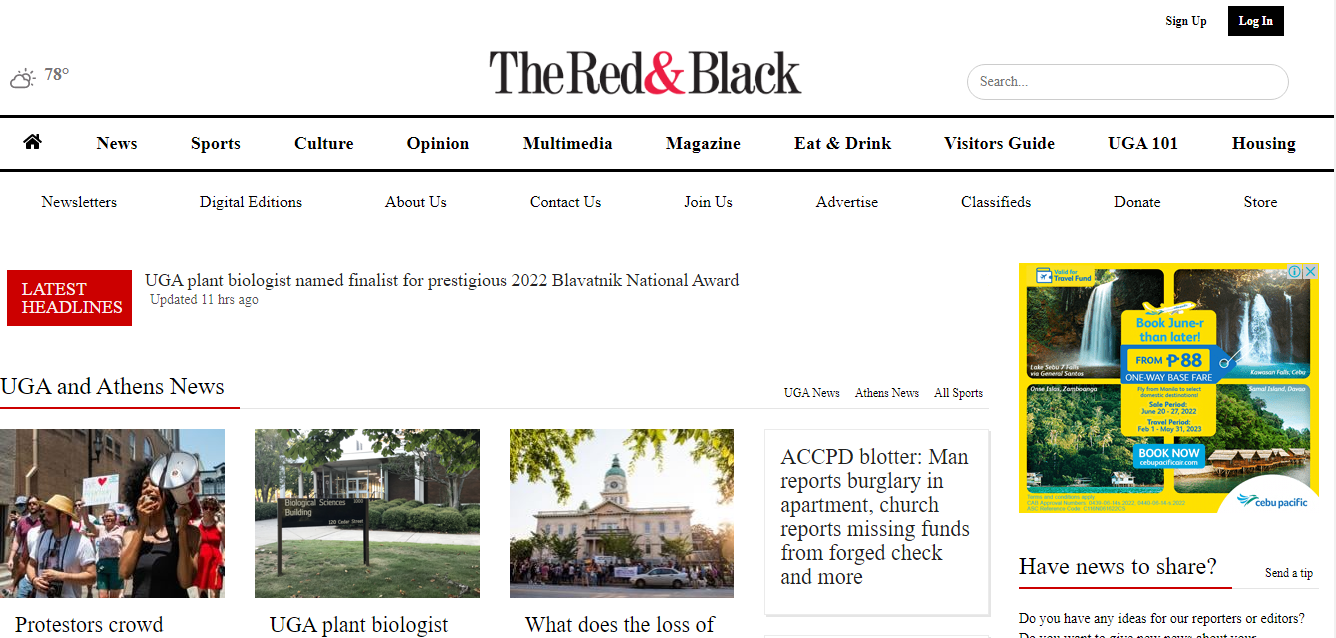 the red and black student newspaper