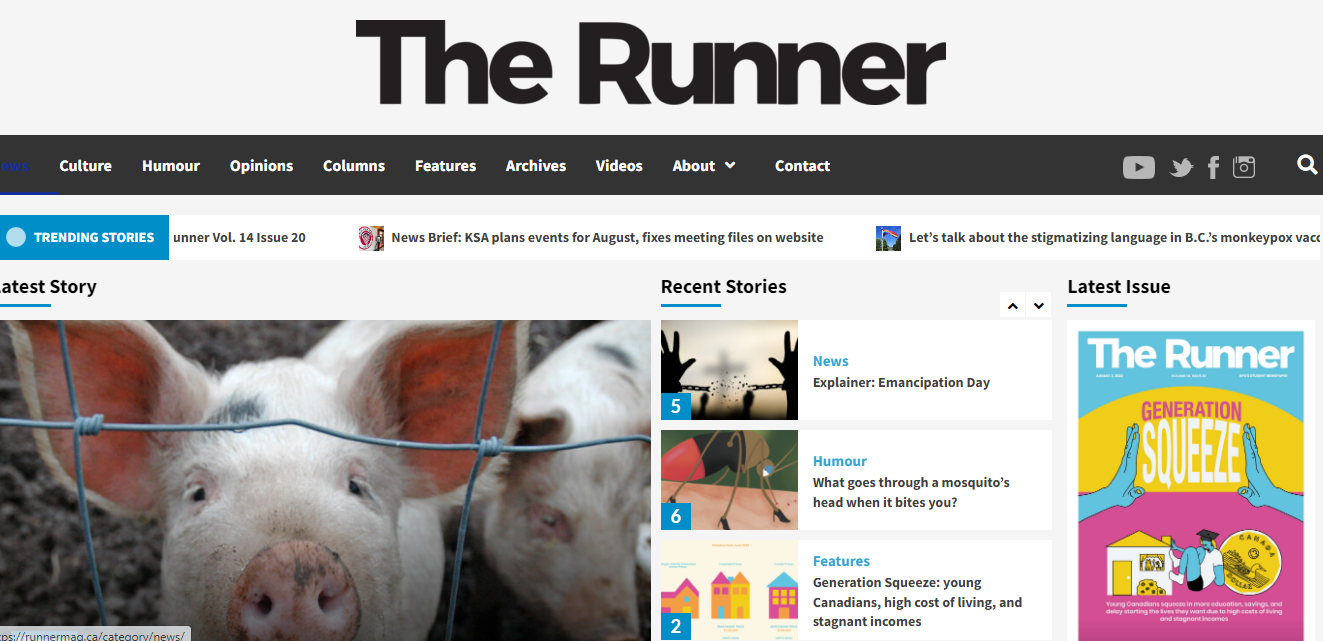 The Runner student newspaper