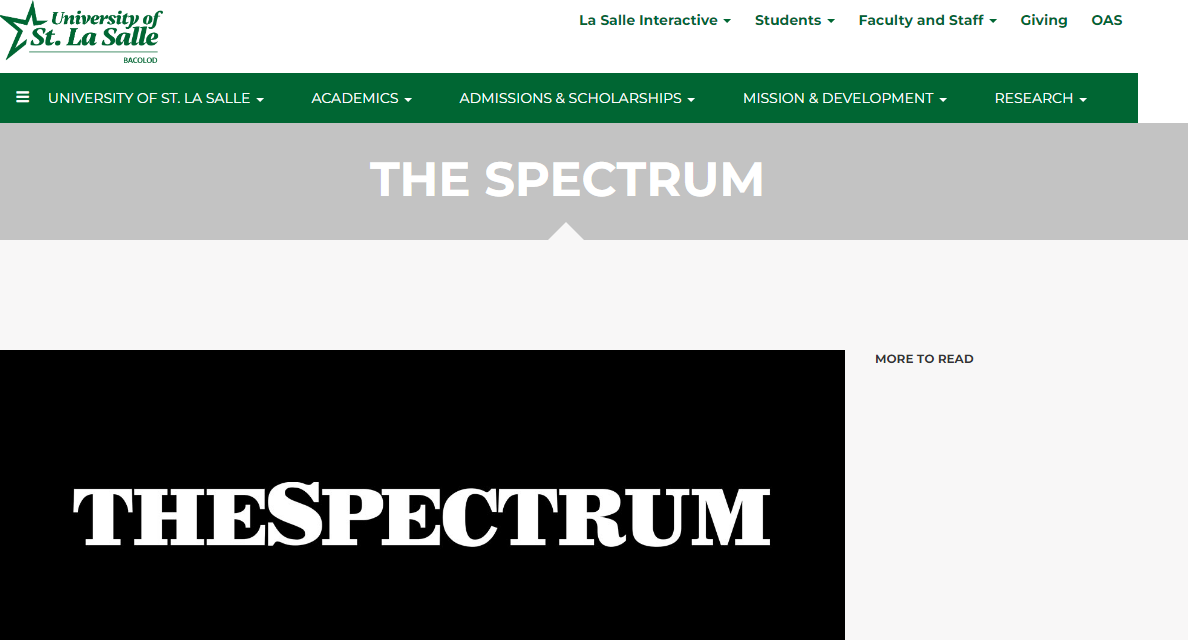 The Spectrum (USLS)student newspaper