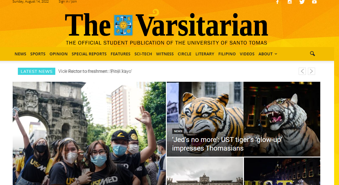 The Varsitarian student newspaper